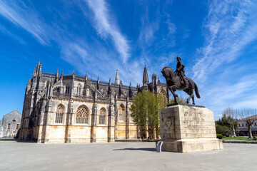 Monasterio de Batalha (siglos XIV-XVI).  Patrimonio de la Humanidad por la UNESCO. Beira Litoral,...