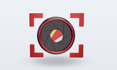 3d shutter camera Seychelles flag rendering front view
