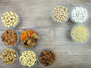    Traditional Turkish dessert ashure - Noah's Pudding ingridients, making of    