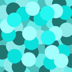 Aqua and Teal Blue Circles Wallpaper