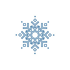 Snowflake icon vector. design sign. White background