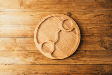 Wooden board with place for text.