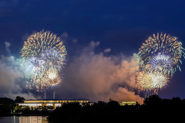 Fourth of July Celebration Fireworks at Arlington, Virginia.	
