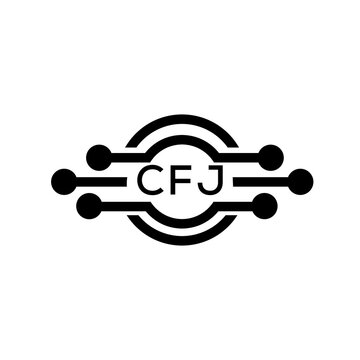 CFJ letter logo. CFJ best white background vector image. CFJ Monogram logo design for entrepreneur and business.	
