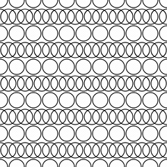 Circles, figures pattern. Seamless ornament. Circular forms backdrop. Geometric motif. Circle shapes background. Rings wallpaper. Digital paper, textile print, web design, abstract image, vector art