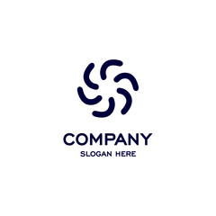 Circle business logo design. Template design Business symbol . vector