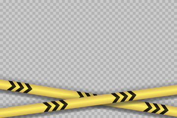 Warning Tape. Yellow And Black. Danger Tape. Stripe Border Set. Caution Tape. Yellow Attention Ribbon. Warning Signs. Caution Lines Isolated. Vector Illustration. Sign Stop Virus.