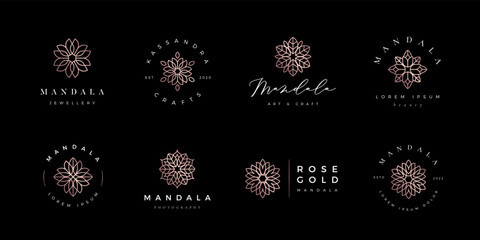 Luxury mandala logo - obrazy, fototapety, plakaty