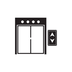 elevator icon logo vector design template