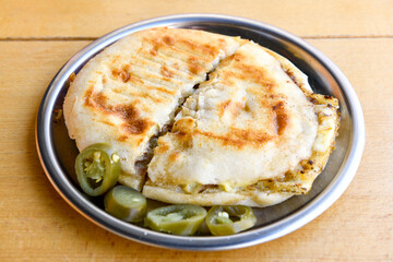 Turkish karisik atom  tost ( kasarli bazlama tost) . Sucuklu, Kasarli, kavurmali karisik Ayvalik tost. Flat baked bread toasted