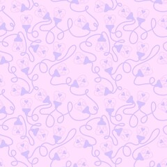 Illumination seamless light heart bulbs pattern for Christmas wrapping and valentines print and kids accessories