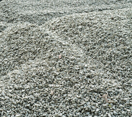 building crushed stone of fine fraction. fine gravel crushed stone for the construction of roads...