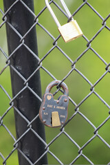 lock on the fence