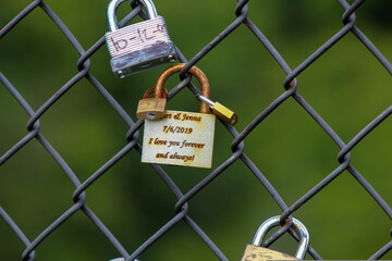 padlock on the fence