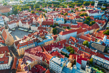Aerial View of Tallinn