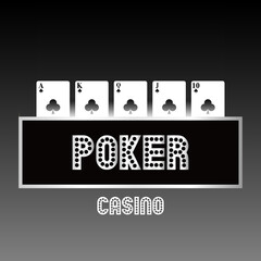 illustration of casino chips poker. 
vector illustration