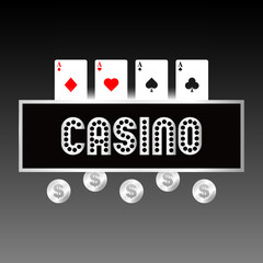 illustration of casino chips.
vector illustration