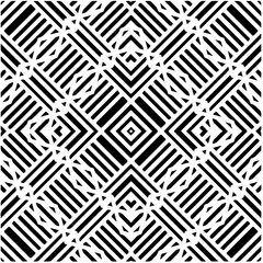 Design seamless monochrome geometric pattern. Abstract background. Vector art.Perfect for site backdrop, wrapping paper, wallpaper, textile and surface design. 