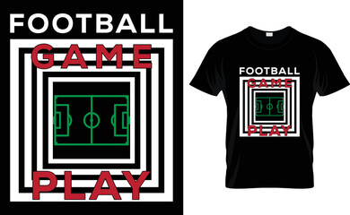 Fototapeta premium football game play t shirt design template