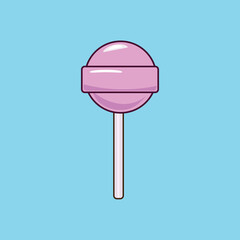 pink lollipops candy on stick