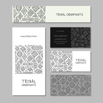 Abstract ethnic ornament, geometric background, concept art for your business. Creative ideas for cards, banner, web, promotional materials. Corporate identity template. Vector illustration