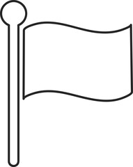 Flag icon vector illustration on white background..eps