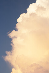 Naklejka na ściany i meble Blue sky background with cloud