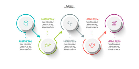 Business data visualization. timeline infographic icons designed for abstract background template milestone element modern diagram process technology digital marketing data presentation chart Vector