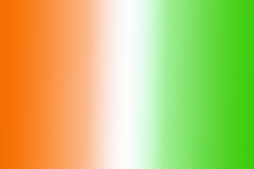 Colorful abstract background of Indian flag, Color mixed of White Orange and Green gradient background for backdrop, banner.