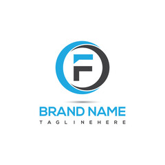 F Letter Logo Design with Creative 