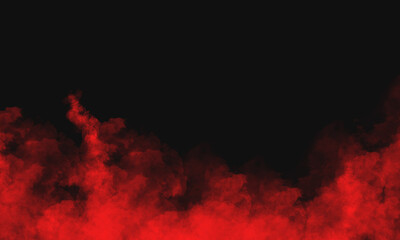 black background with red smoke below