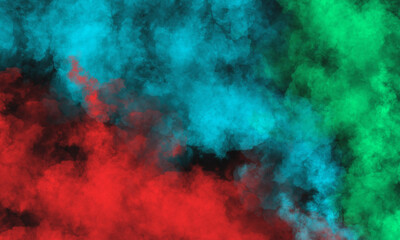 Obraz na płótnie Canvas red, blue and green smoke background