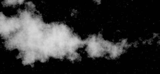 Colorful smoke,  cloud with star shine background.