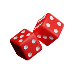 3d dice game icon illustration
