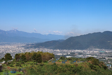 Fototapeta premium 笛吹市の街並み（山梨県笛吹市）