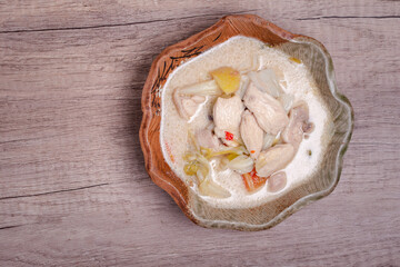 Thai Chicken Coconut Soup Tom Kha Gai Thai food