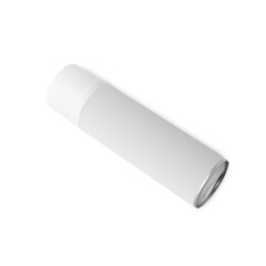 Spray can mockup isolated on white background with clipping path.