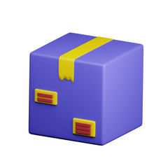 3d box expedition icon illustration
