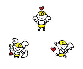 ハートと天使セット