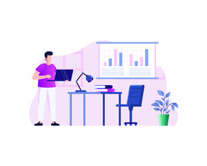 Business management illustartion