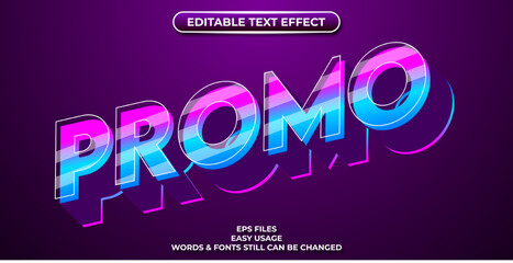 editable text effect promo
