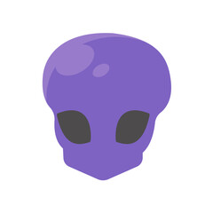 Alien faces. green alien creature with big eyes