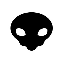 Alien faces. green alien creature with big eyes