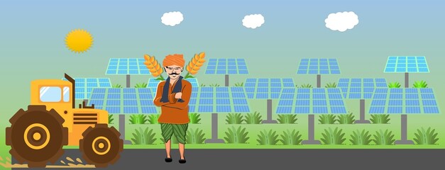 SOLAR PLANT WITH AGRICULTURE FARM - AGROVOLTAIC