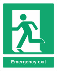 amergency and first aid symbol pictogram emergency exit