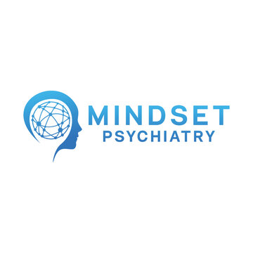 Mindset Psychology Logo Design Vector Emblem