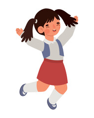 school girl illustration