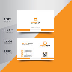 Modern Corporate Minimalist Trendy Business Card Design