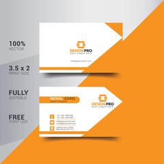 Modern Corporate Minimalist Trendy Business Card Design