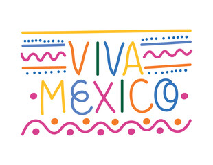 viva mexico lettering